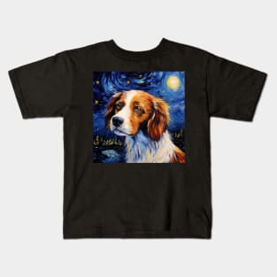 Kooikerhondje Starry Night Kids T-Shirt